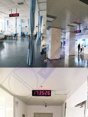 数字子钟上架竣工实景图 数字子钟上架竣工实景图